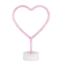 Pink Heart Neon Table Lamp -IT Luggage Kids Sales Store 1000160816 alt03