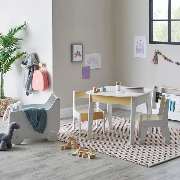 Kid's Storage Cart, White 2 Kid's Storage Cart, White - Image 2