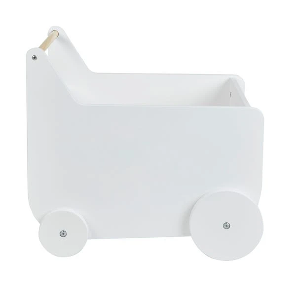 Kid's Storage Cart, White 3 Kid's Storage Cart, White - Image 3
