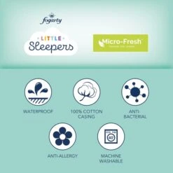 Fogarty Little Sleepers Forever Fresh Antibacterial Cotton Mattress Protector -IT Luggage Kids Sales Store 30656483 alt04