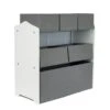 Toy Organiser Grey And White