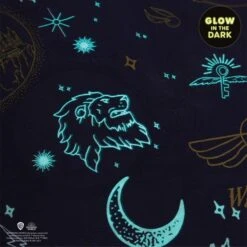 Harry Potter Hogwarts Glow In The Dark Duvet Cover And Pillowcase Set -IT Luggage Kids Sales Store 30691832 alt05