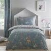 Woodlands 100% Cotton Reversible Duvet Cover And Pillowcase Set