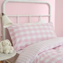 Bianca Check And Stripe 100% Cotton Duvet Cover And Pillowcase Set -IT Luggage Kids Sales Store 30721826 alt01
