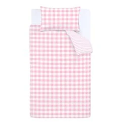 Bianca Check And Stripe 100% Cotton Duvet Cover And Pillowcase Set -IT Luggage Kids Sales Store 30721827 alt07
