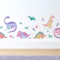 Dinosaur Pink Medium Wall Stickers -IT Luggage Kids Sales Store 30724046 alt02