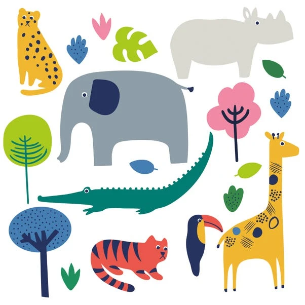 Elements Jungle Wall Stickers 2 Elements Jungle Wall Stickers - Image 2