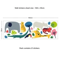 Elements Jungle Wall Stickers 7 Elements Jungle Wall Stickers -IT Luggage Kids Sales Store 30724051 alt09