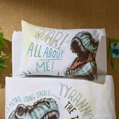 All About T-Rex 100% Cotton Duvet Cover And Pillowcase Set 15 All About T-Rex 100% Cotton Duvet Cover And Pillowcase Set -IT Luggage Kids Sales Store 30747520 alt03