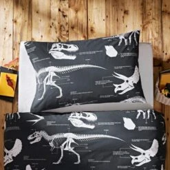 Fossil Forager 100% Cotton Duvet Cover And Pillowcase Set -IT Luggage Kids Sales Store 30747593 alt03