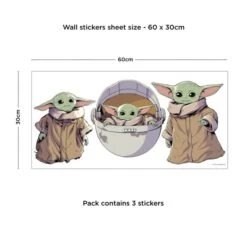 Star Wars Grogu Wall Stickers -IT Luggage Kids Sales Store 30757416 alt09