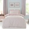 Ditsy Bunny Pink 100% Cotton Duvet Cover And Pillowcase Set
