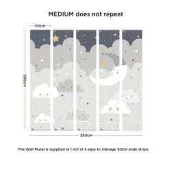 Floating Clouds Wall Mural -IT Luggage Kids Sales Store 30764155 alt02