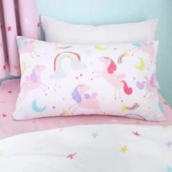 Unicorn Stars Duvet Cover And Pillowcase Twin Pack Set -IT Luggage Kids Sales Store 30768192 alt03