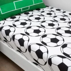 Football Pack Of 2 Fitted Sheets -IT Luggage Kids Sales Store 30768200 alt02