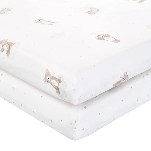 Pack Of 2 Baby Bears Cotton Fitted Sheets 4 Pack Of 2 Baby Bears Cotton Fitted Sheets - Image 4