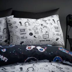 Game Over Duvet Cover And Pillowcase Set -IT Luggage Kids Sales Store 30792085 alt03