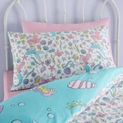 Disney The Little Mermaid Duvet Cover And Pillowcase Set -IT Luggage Kids Sales Store 30792089 alt03