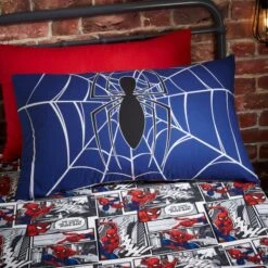 Marvel Spider-Man Navy Duvet Cover And Pillowcase Set -IT Luggage Kids Sales Store 30792092 alt02