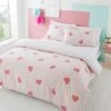 Love Hearts Duvet Cover And Pillowcase Set
