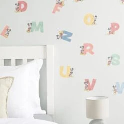 Disney Mickey Mouse Alphabet Medium Wall Sticker -IT Luggage Kids Sales Store 30796961 alt02