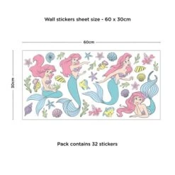Disney The Little Mermaid Medium Wall Sticker -IT Luggage Kids Sales Store 30796965 alt09