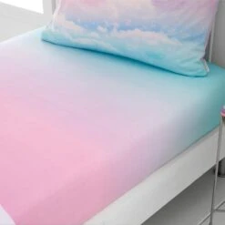 Catherine Lansfield Rainbow Ombre Clouds Fitted Sheet 6 Catherine Lansfield Rainbow Ombre Clouds Fitted Sheet -IT Luggage Kids Sales Store 30804914