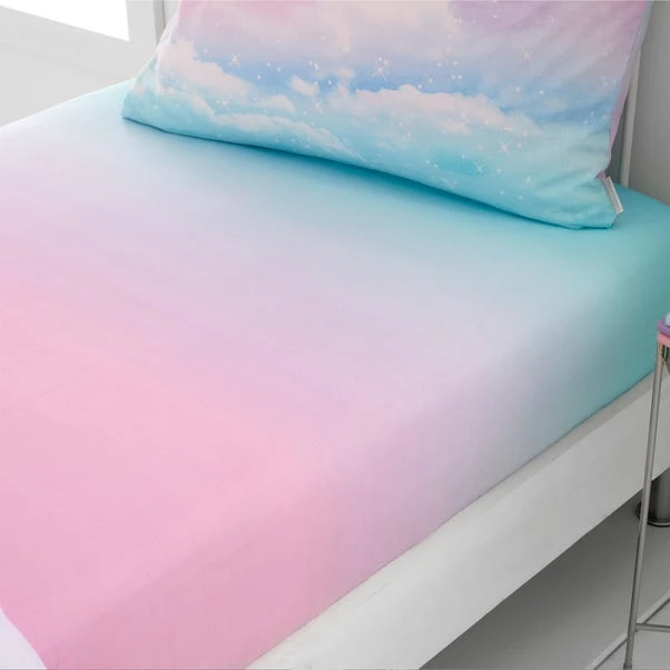 Catherine Lansfield Rainbow Ombre Clouds Fitted Sheet 1 Catherine Lansfield Rainbow Ombre Clouds Fitted Sheet