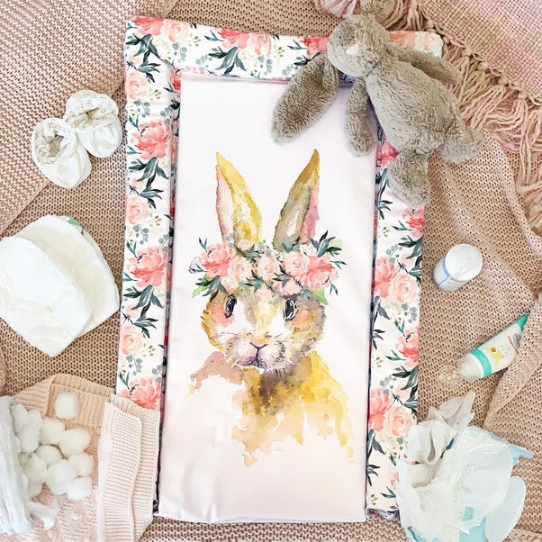 Obaby Watercolour Rabbit Changing Mat 1 Obaby Watercolour Rabbit Changing Mat