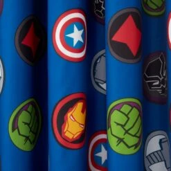 Disney Marvel Logo Blackout Eyelet Curtains -IT Luggage Kids Sales Store 30826279 alt02