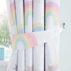 Watercolour Rainbow Blackout Eyelet Curtains -IT Luggage Kids Sales Store 30826489 alt02
