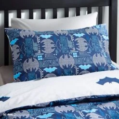 Batman Reversible Grey Duvet And Pillowcase Set -IT Luggage Kids Sales Store 30826533 alt03