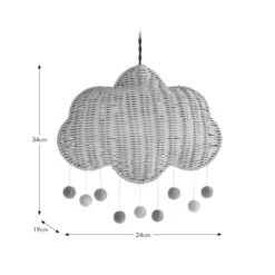 Cloud Rattan Easy Fit Pendant Shade -IT Luggage Kids Sales Store 30834200 alt05