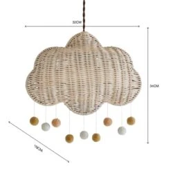 Cloud Rattan Easy Fit Pendant Shade -IT Luggage Kids Sales Store 30834200 alt07