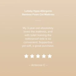 CuddleCo Lullaby Hypoallergenic Bamboo Foam Mattress -IT Luggage Kids Sales Store 30844103 alt05