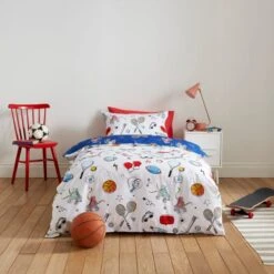 Sports Day Single Duvet Cover And Pillowcase Set -IT Luggage Kids Sales Store 30861231 alt01