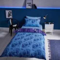 Gamer Level Up Duvet Cover And Pillowcase Set -IT Luggage Kids Sales Store 30861232 alt01