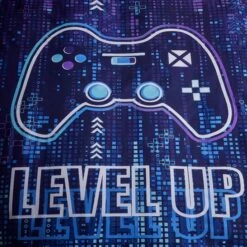 Gamer Level Up Duvet Cover And Pillowcase Set -IT Luggage Kids Sales Store 30861233 alt04