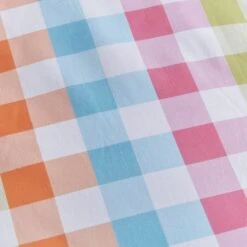 Rainbow Gingham Duvet Cover And Pillowcase Set 16 Rainbow Gingham Duvet Cover And Pillowcase Set -IT Luggage Kids Sales Store 30861239 alt04