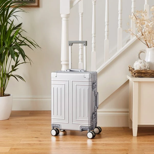 Detroit Silver Hard Shell Suitcase 1 Detroit Silver Hard Shell Suitcase
