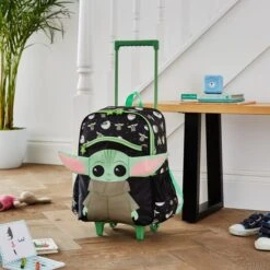 Disney Star Wars Baby Grogu Kids Backpack Soft Shell Suitcase