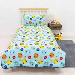 POKEMON Pokémon Washable 10.5 Tog Single Coverless Duvet With Pillowcase -IT Luggage Kids Sales Store 30872938 alt02