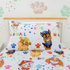Paw Patrol Duvet Cover & Pillowcase Set, Single 7 Paw Patrol Duvet Cover & Pillowcase Set, Single -IT Luggage Kids Sales Store 30872947 alt03