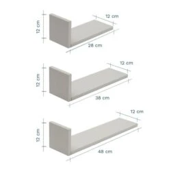 Tutti Bambini Rio Set Of Three LShaped Wall Shelves -IT Luggage Kids Sales Store 30884528 alt09