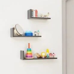 Tutti Bambini Rio Set Of Three LShaped Wall Shelves