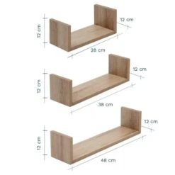 Tutti Bambini Modena Set Of Three UShaped Wall Shelves -IT Luggage Kids Sales Store 30884544 alt09