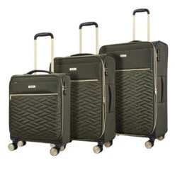 Rock Luggage Set Of 3 Sloane Soft Shell Suitcases -IT Luggage Kids Sales Store 30887819