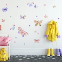 Pastel Butterflies Wall Stickers -IT Luggage Kids Sales Store 30892532 alt02