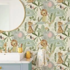 Jungle Friends Wallpaper -IT Luggage Kids Sales Store 30893008 alt02