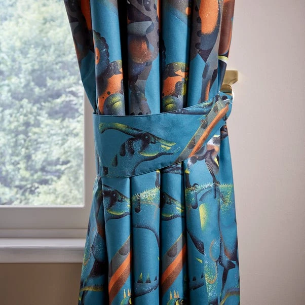 Age Of Dinosaurs Blackout Eyelet Curtains 4 Age Of Dinosaurs Blackout Eyelet Curtains - Image 4